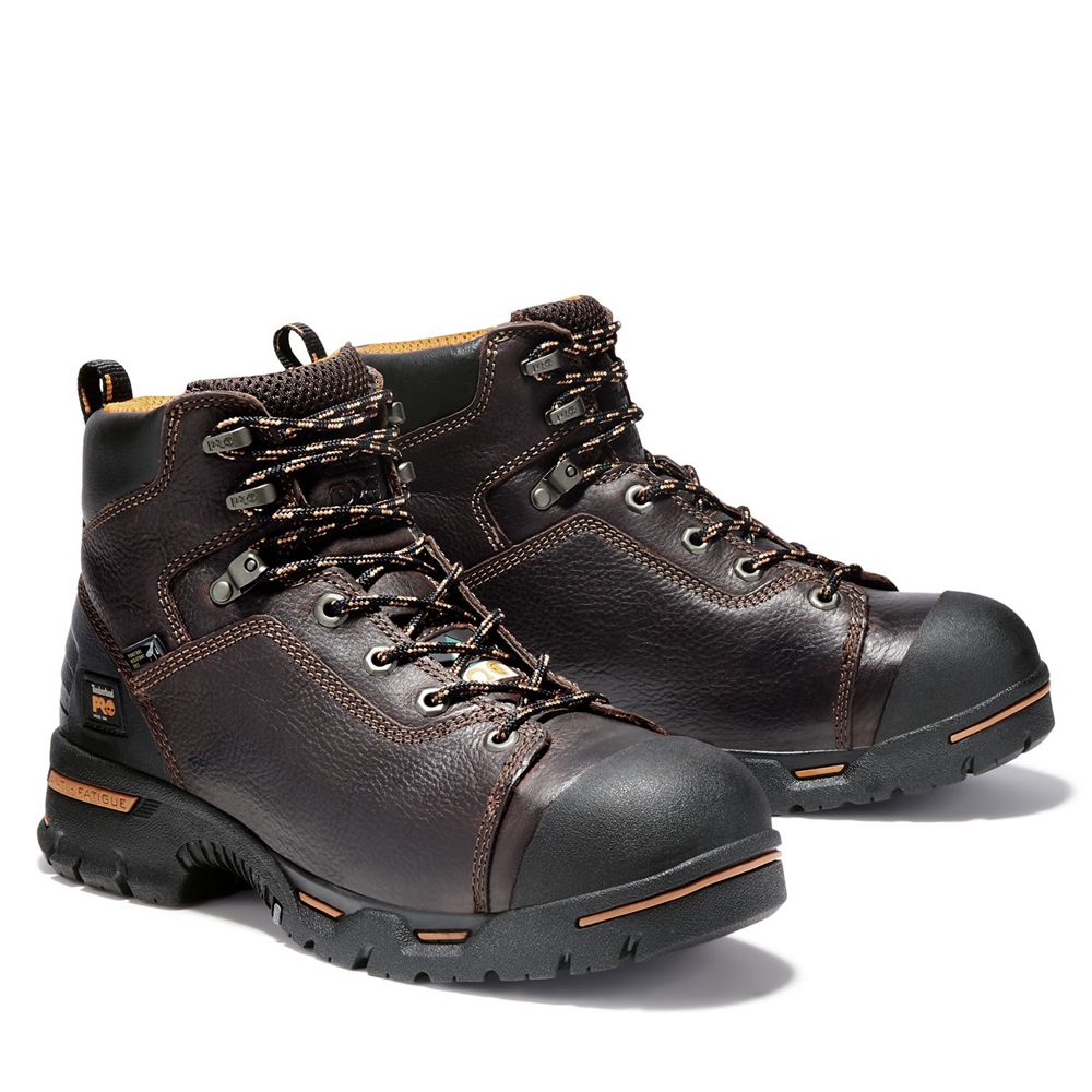 Bocanci De Muncă Timberland Barbati Maro Inchis - Pro® Endurance 6\" Steel Toe - Romania - DEAQHS350